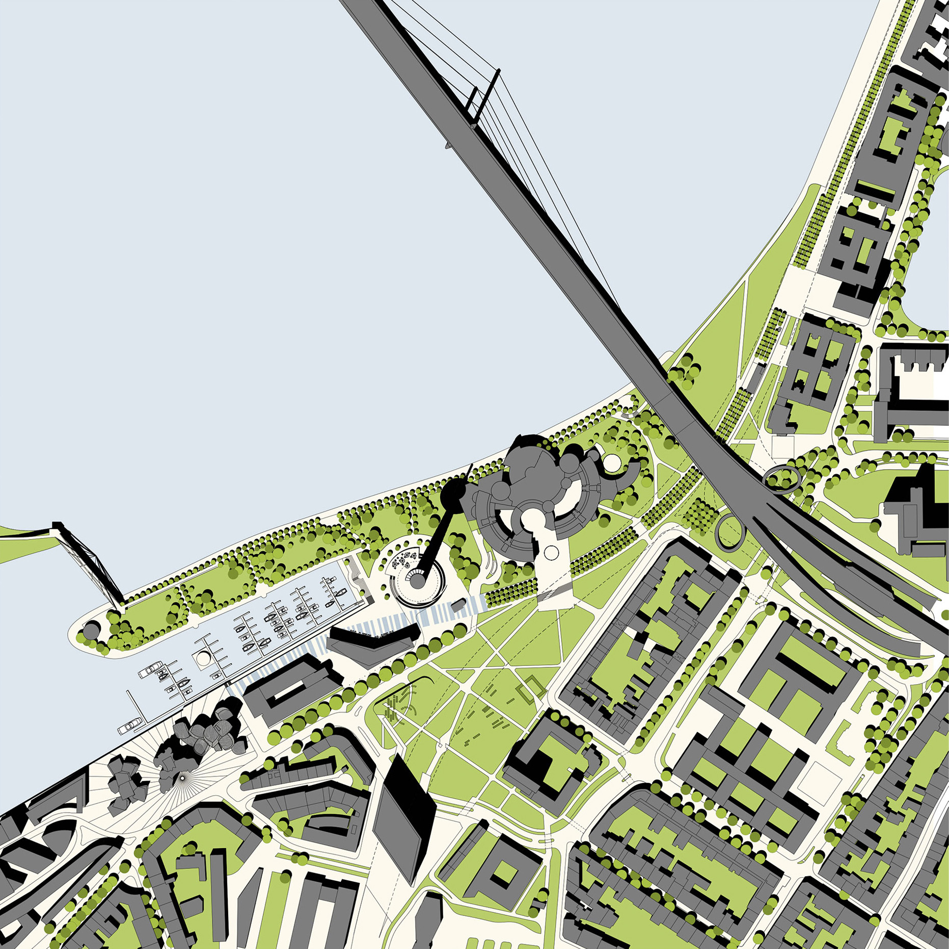 stadt_hafen – weitere Projektansicht in Düsseldorf